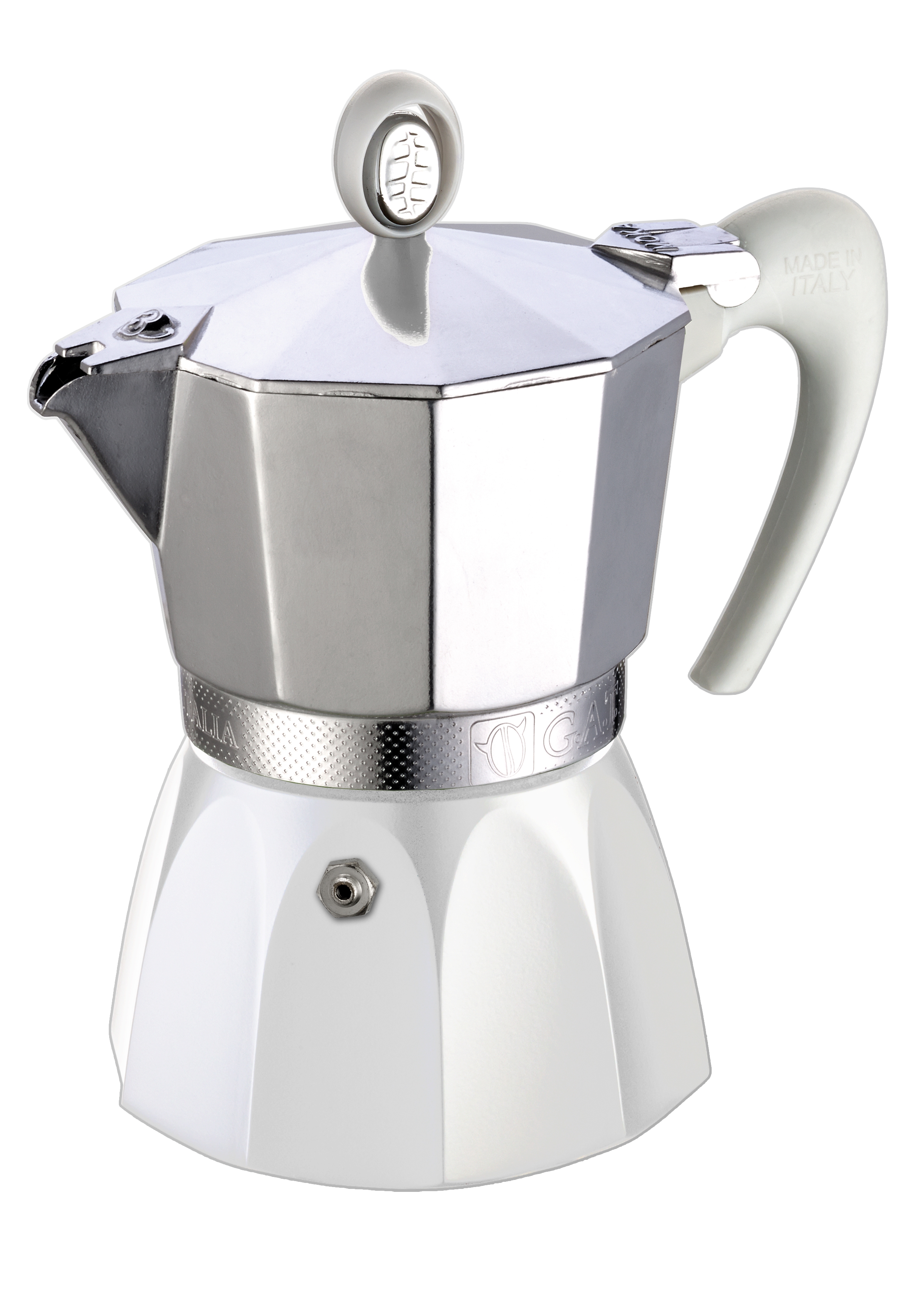 Caffettiera Moka tradizionale 6 tazze in aluminio made in Italy